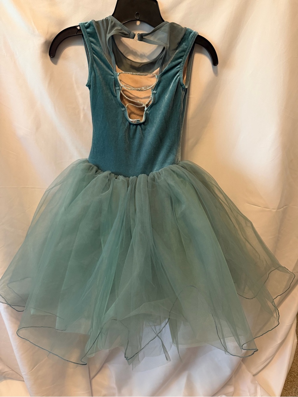 Weissman Scallop Inset Boatneck Tutu Dress-Dance costume- 16657 - Picture 3 of 8